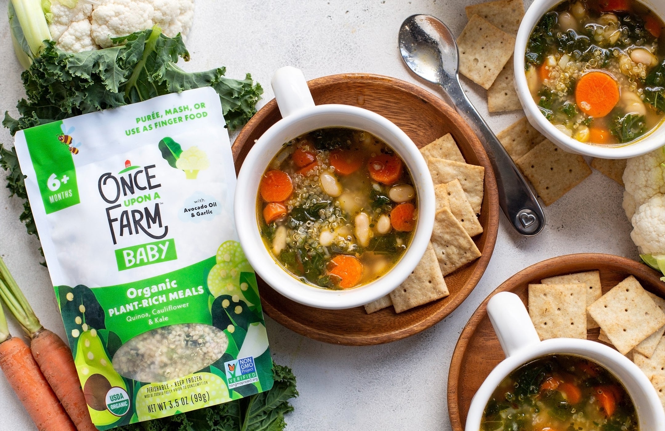 Easy White Bean Quinoa Kale Soup Recipe Once Upon a Farm
