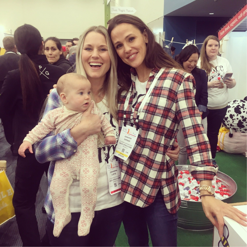 Jennifer Garner with Cassandra Curtis.
