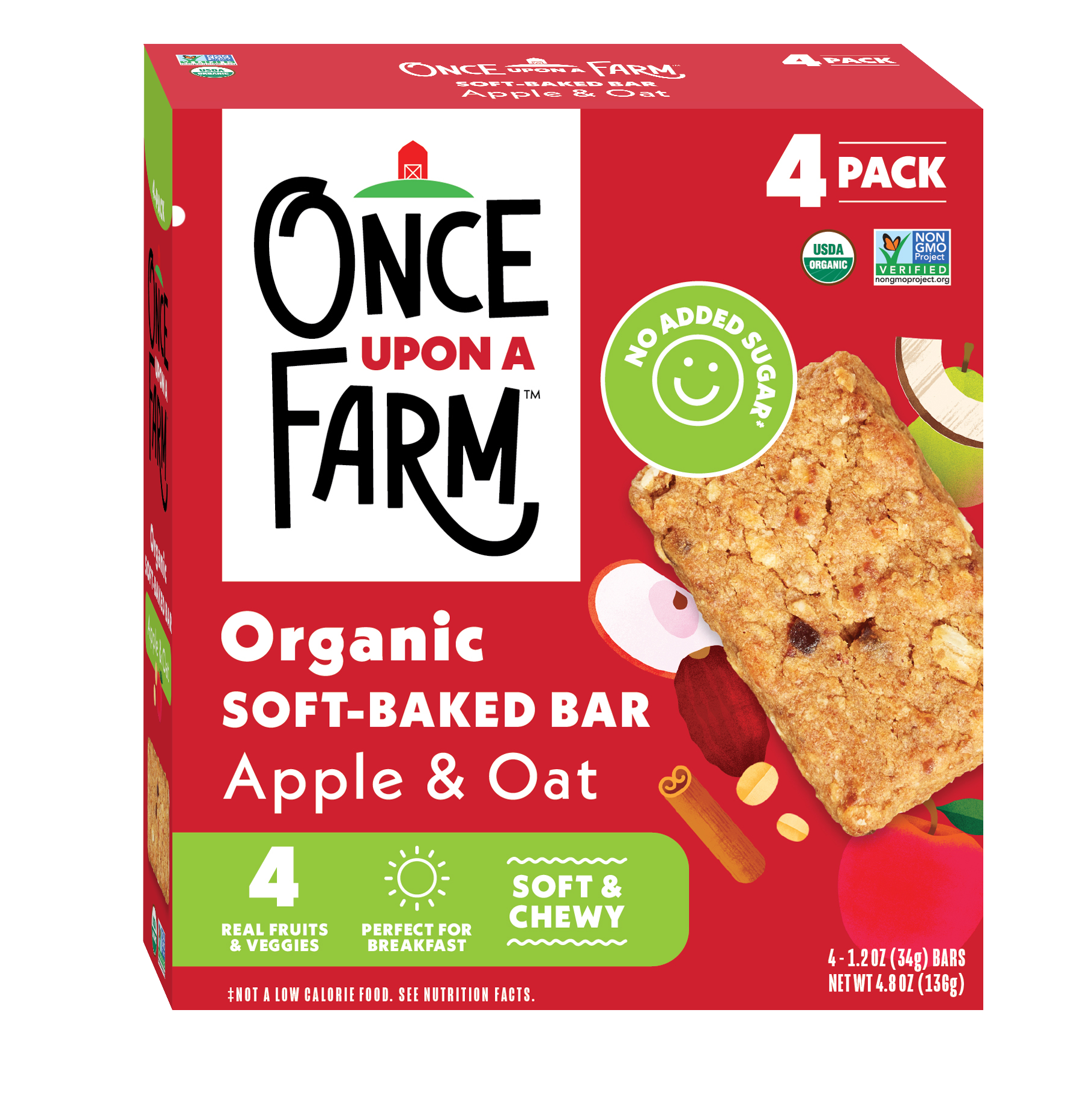 Apple & Oat Soft Baked Bar, 8 boxes