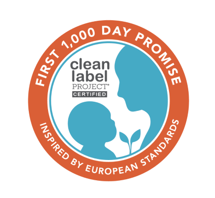 Clean Label Project Certified First 1000 Day Promise Logo.