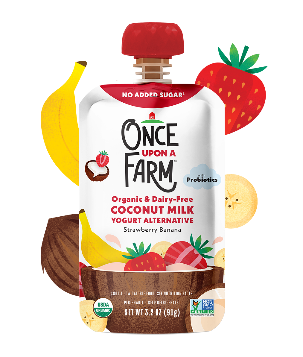 Strawberry Banana Coconut Milk Yogurt Alternative Once Upon a Farm