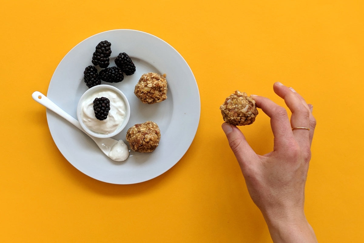 No-Bake Sweet Potato & Mango Oat Energy Bites