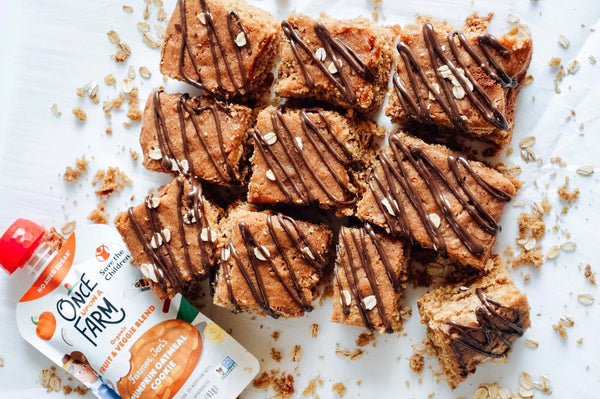 Pumpkin Oatmeal Blondie Bars