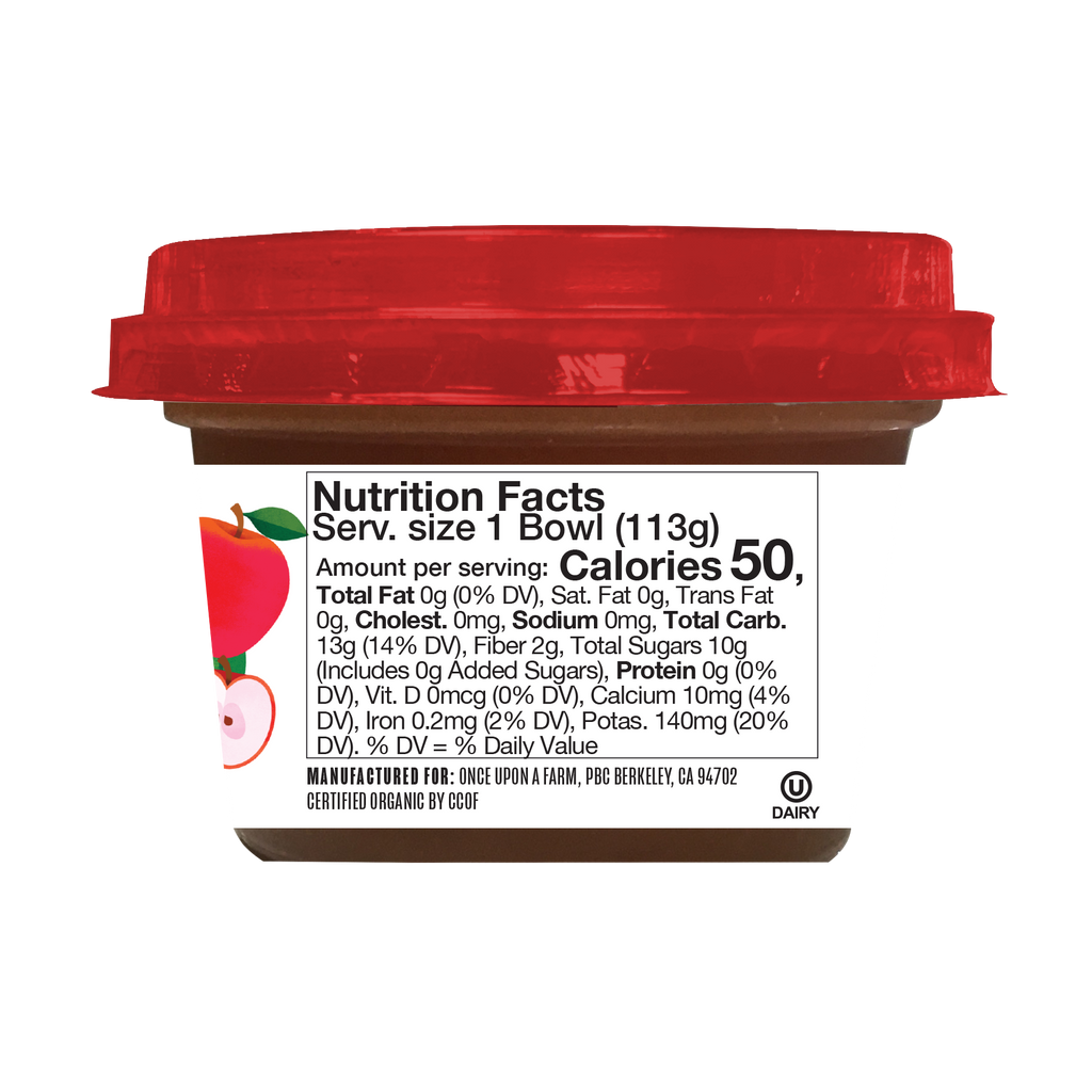 Apple, Strawberry & Zucchini Fruit and Veggie Baby Bowl Nutrition Facts