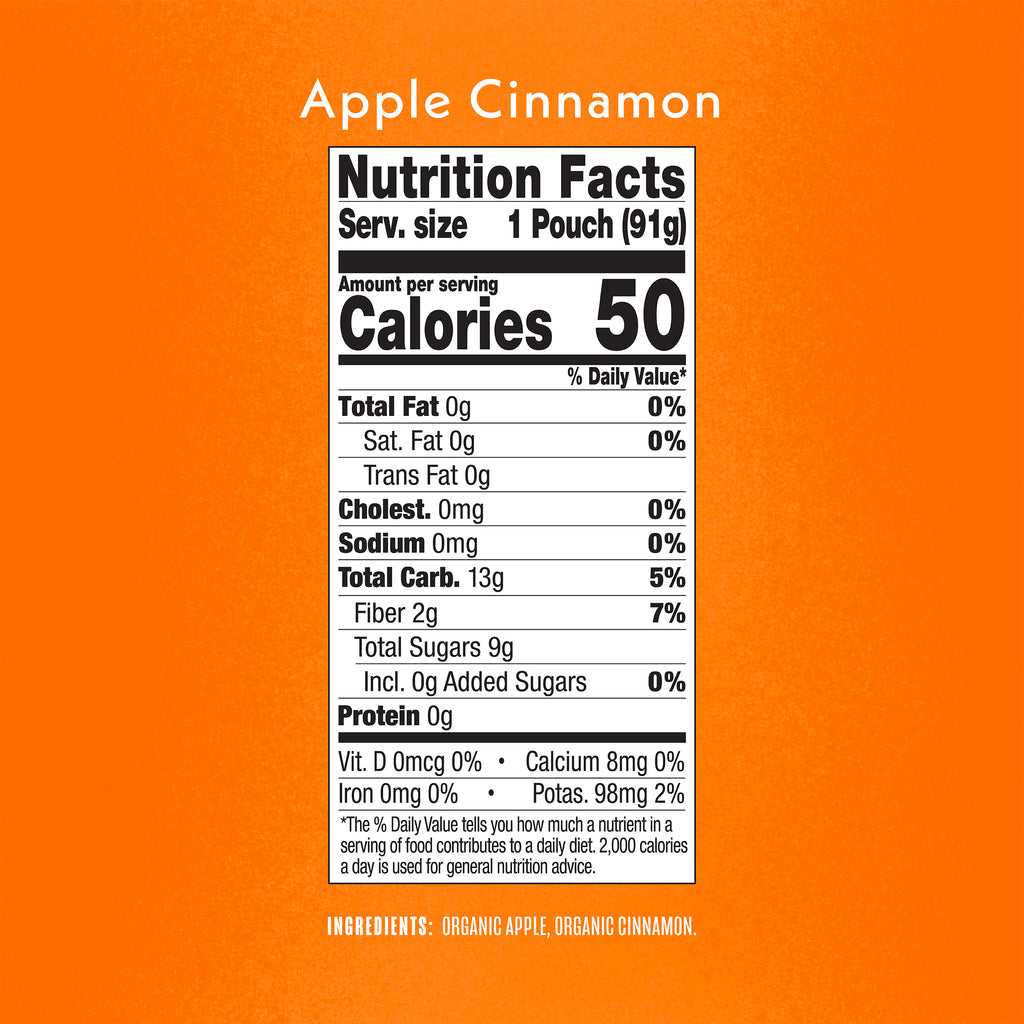 Cinnamon Applesauce Nutritional Facts