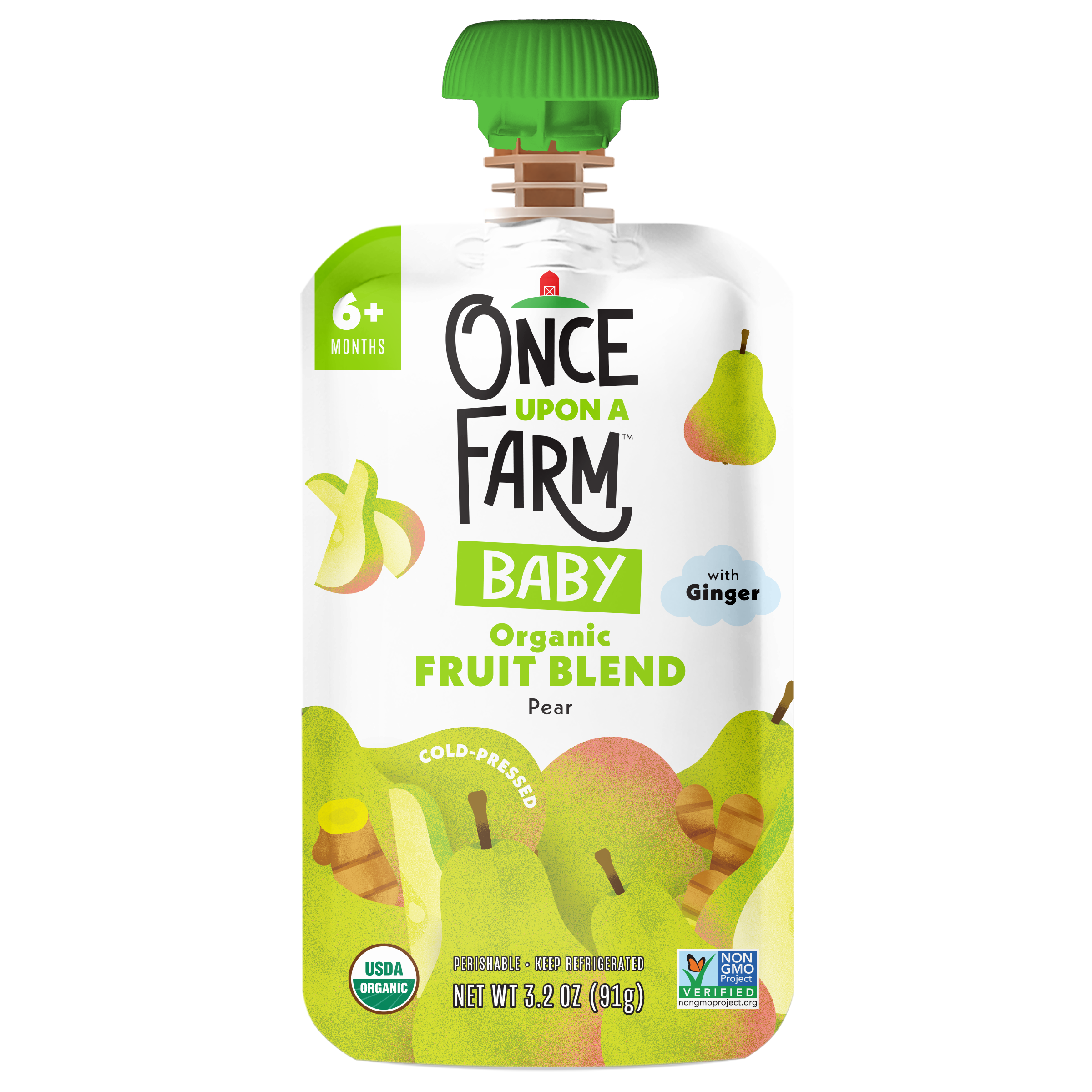 Baby Pear with Ginger Front of Packaging