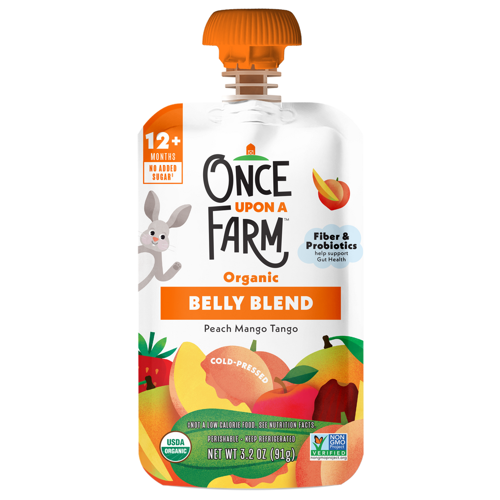 Peach Mango Tango Belly Blend front of packaging