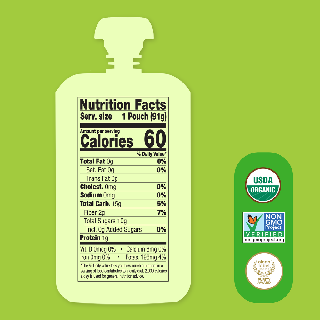 Wild Rumpus Avocado nutritional facts on a green background