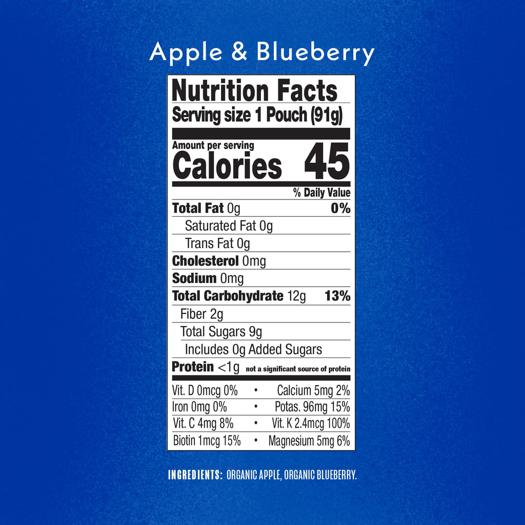 Apple & Blueberry Nutritional Facts & Ingredients