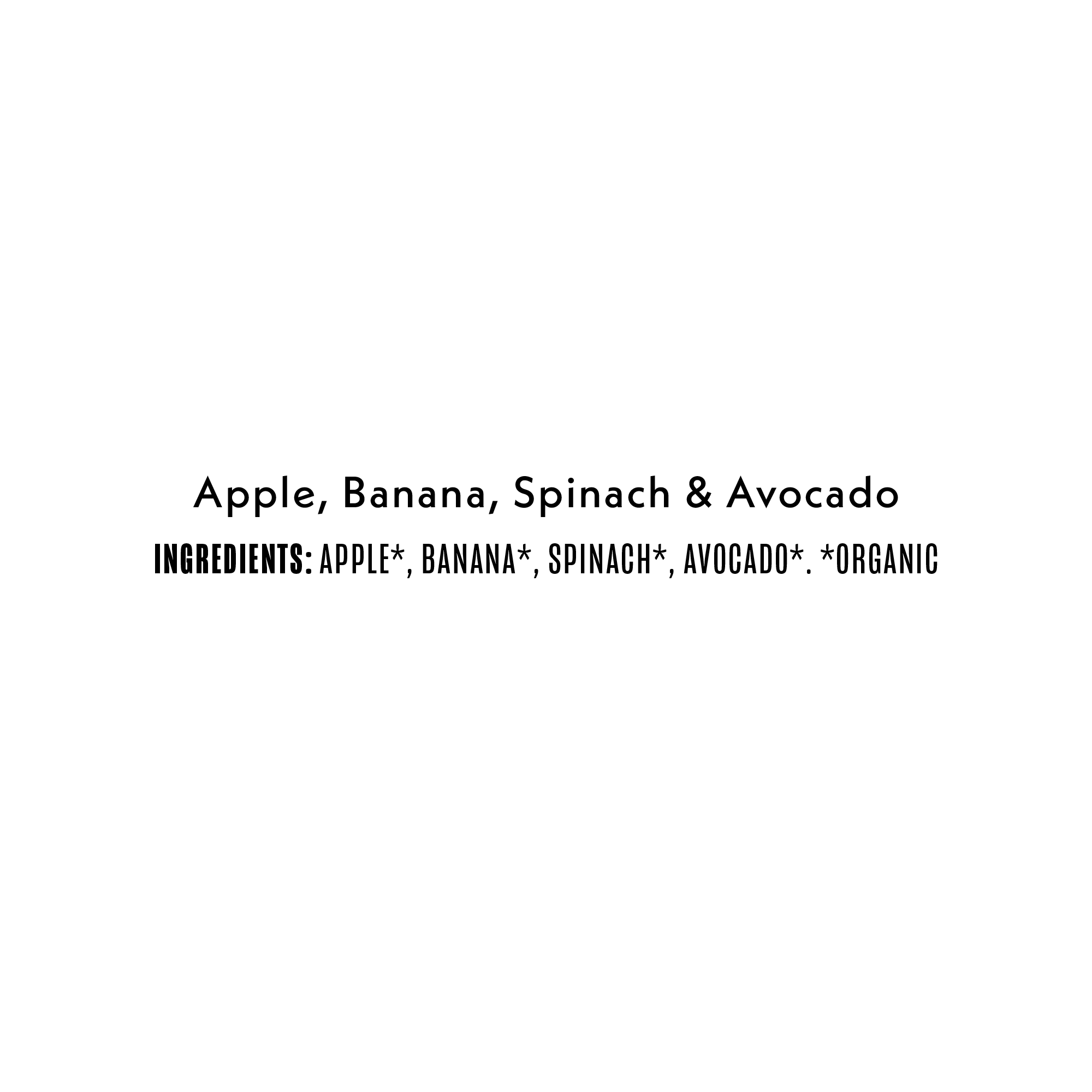 Apple, Banana, Spinach & Avocado