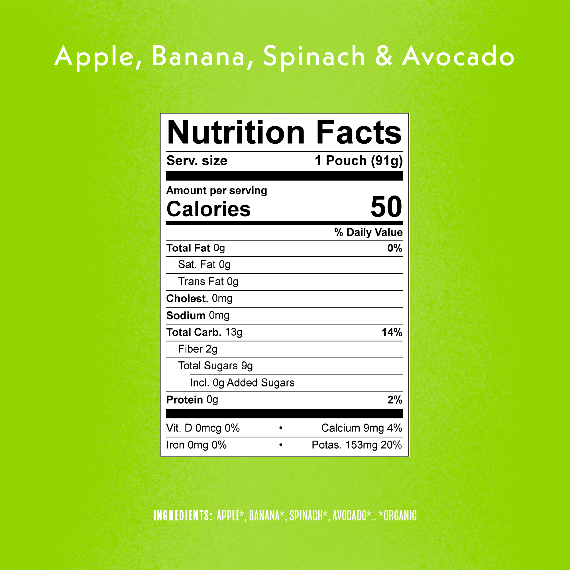 Apple, Banana, Spinach & Avocado