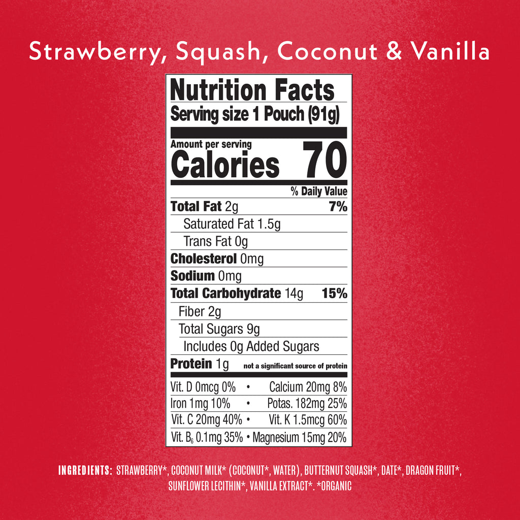 Strawberry Squash Coconut Vanilla Nutritional Facts & Ingredients