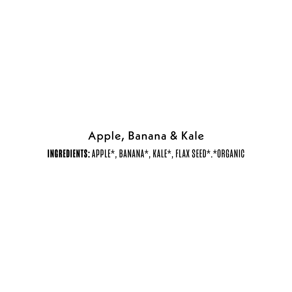 Apple, Banana & Kale with Flax Seed