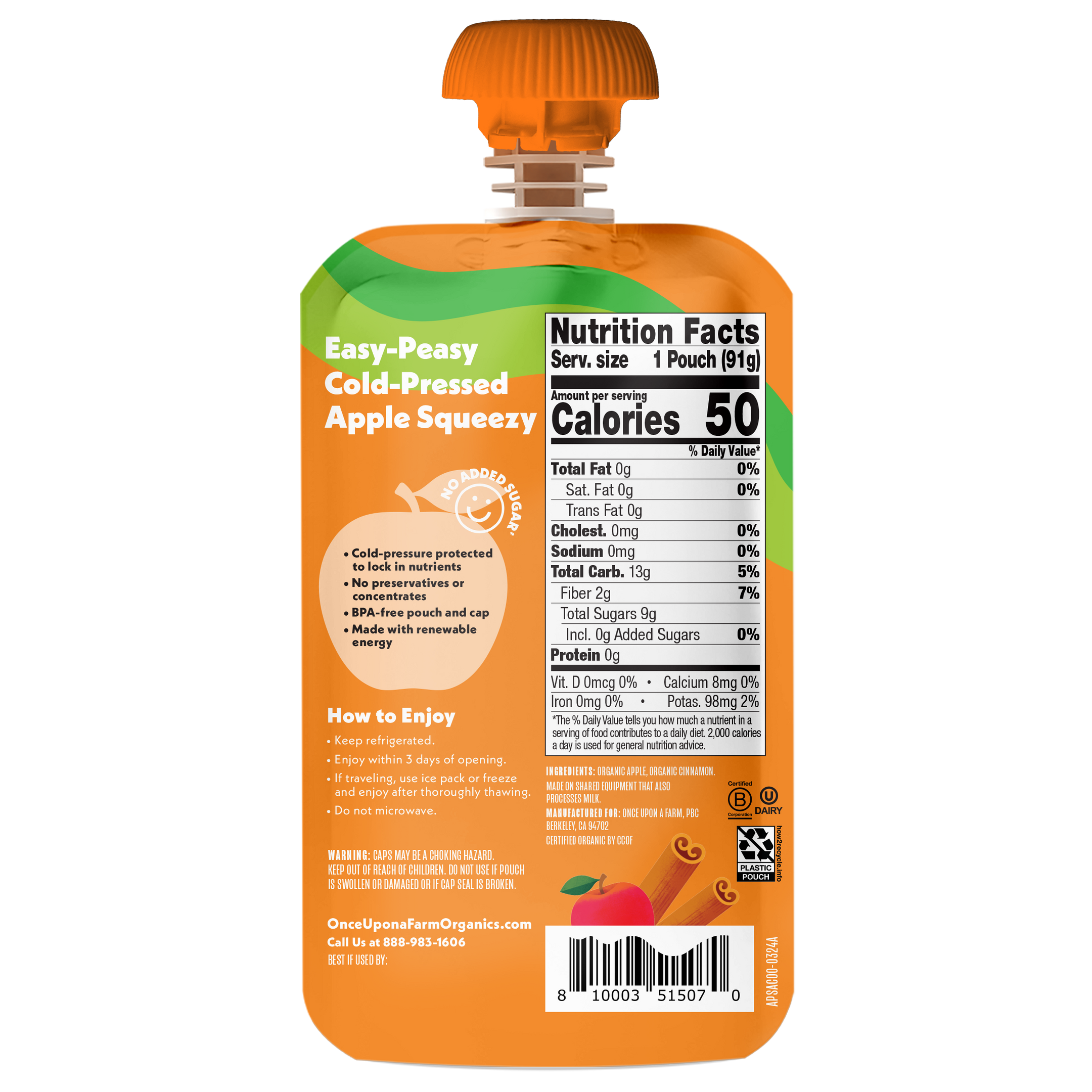 Apple Cinnamon Applesauce – Once Upon a Farm