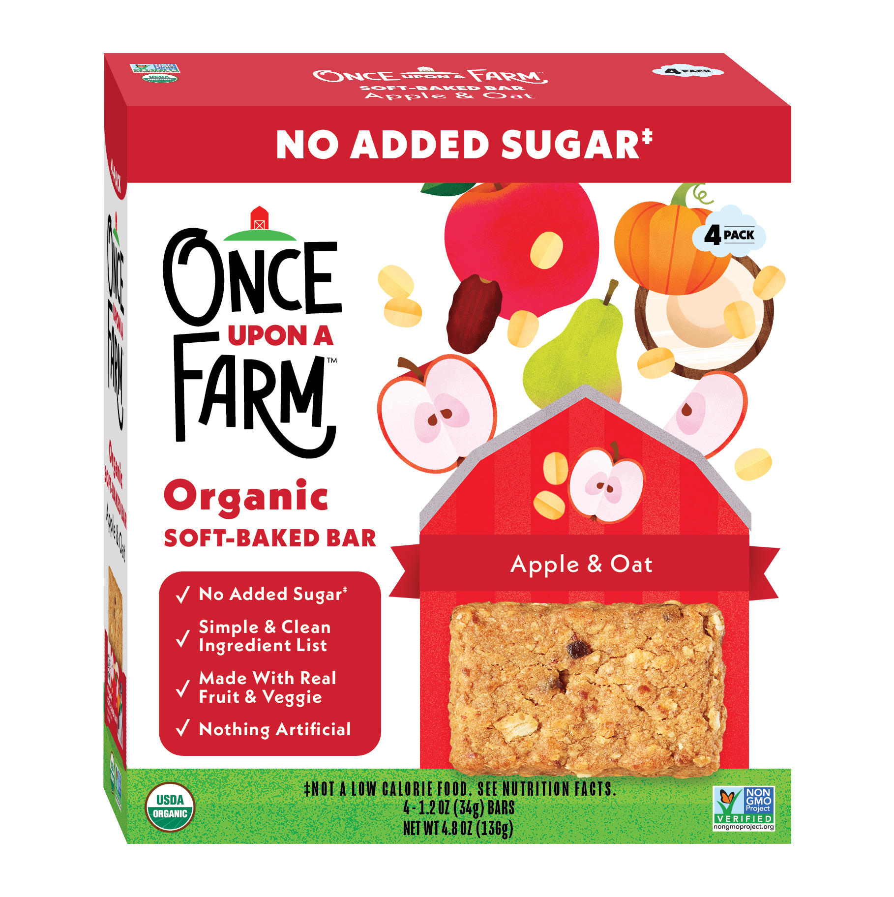 Apple & Oat Soft Baked Bar, 8 boxes