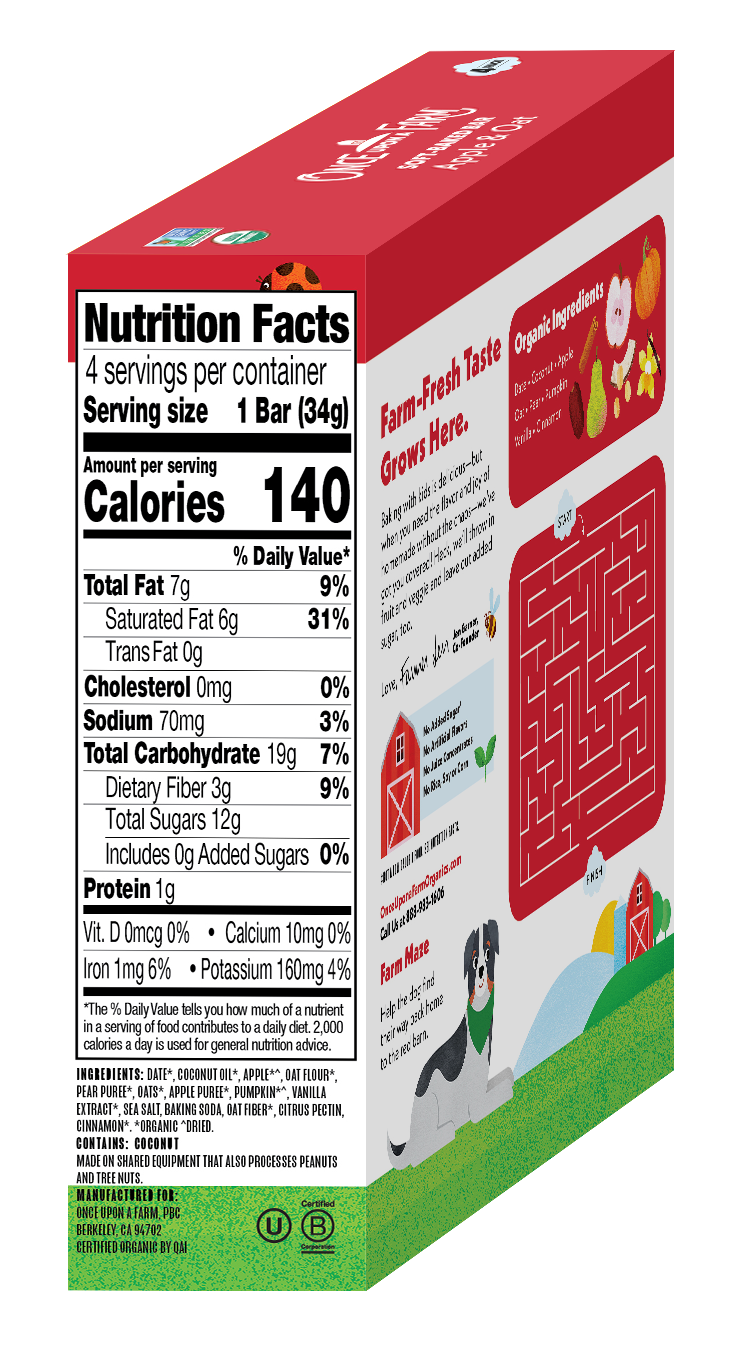 Apple & Oat Soft Baked Bar, 8 boxes