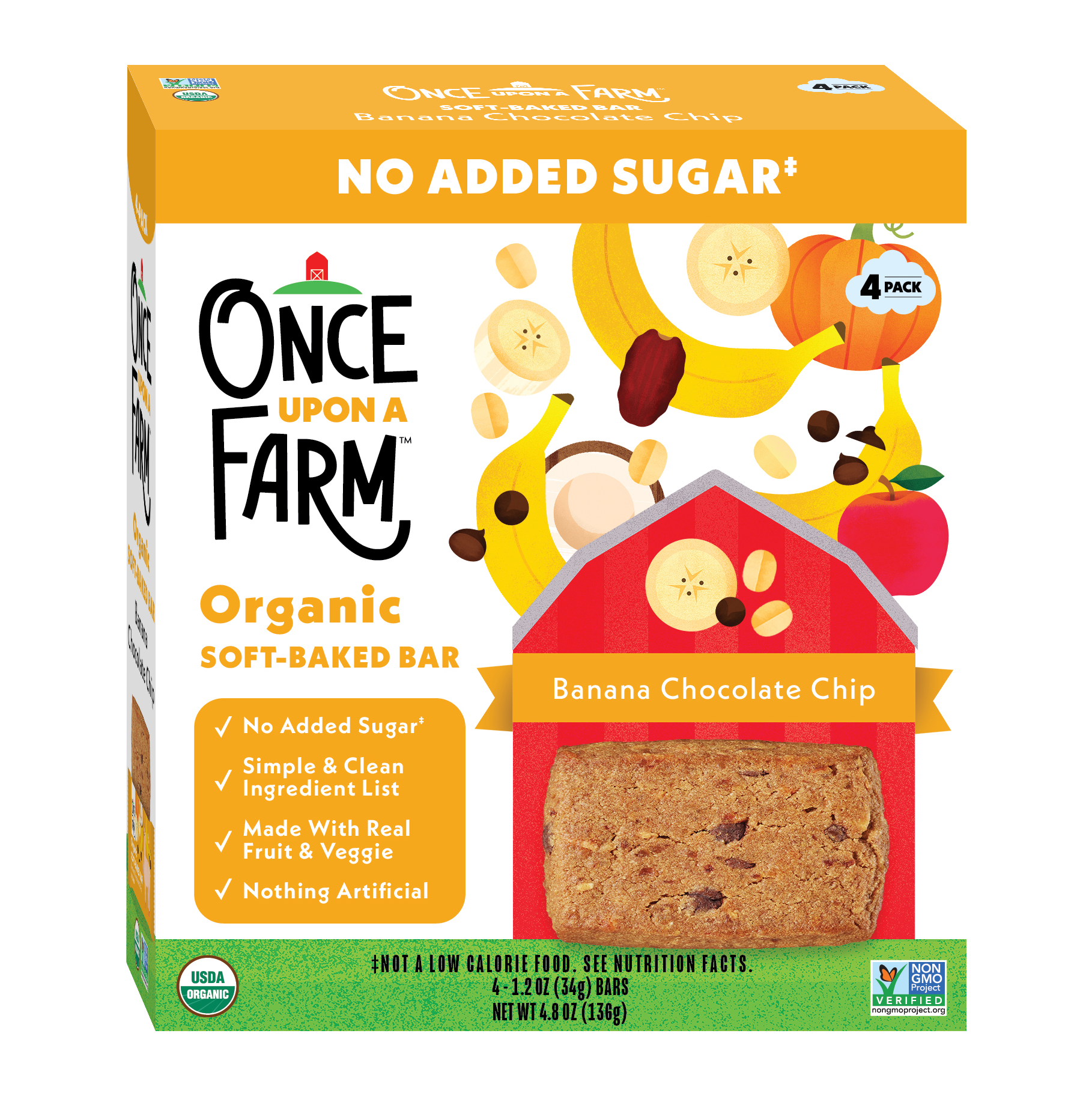 Banana Chocolate Chip Soft Baked Bar, 8 boxes