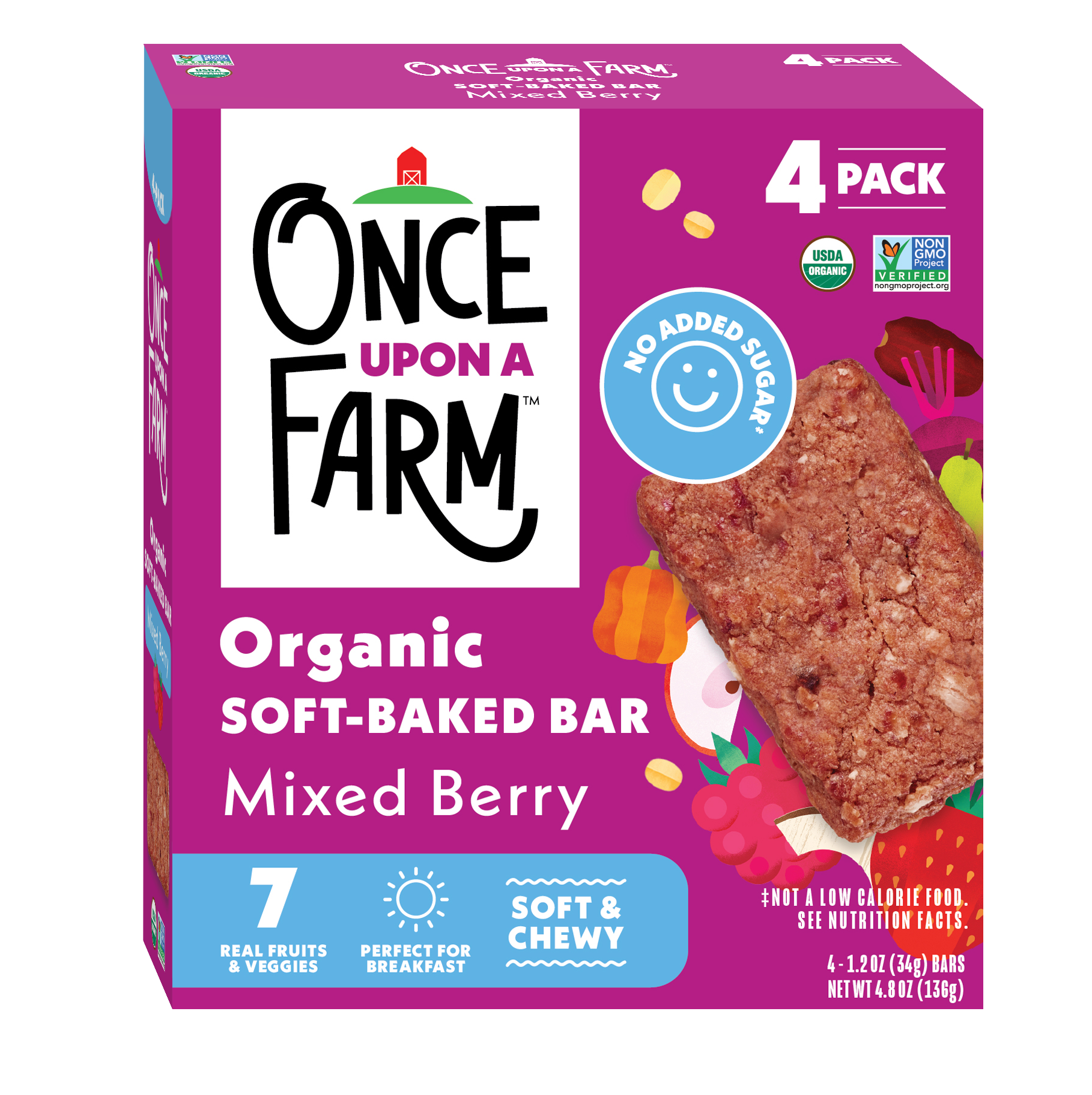 Mixed Berry Soft Baked Bar, 8 boxes