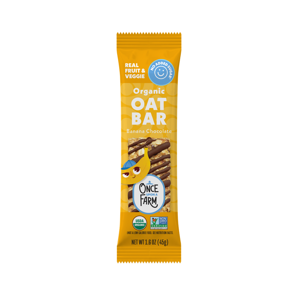 Banana Chocolate Refrigerated Oat Bar front of new packaging