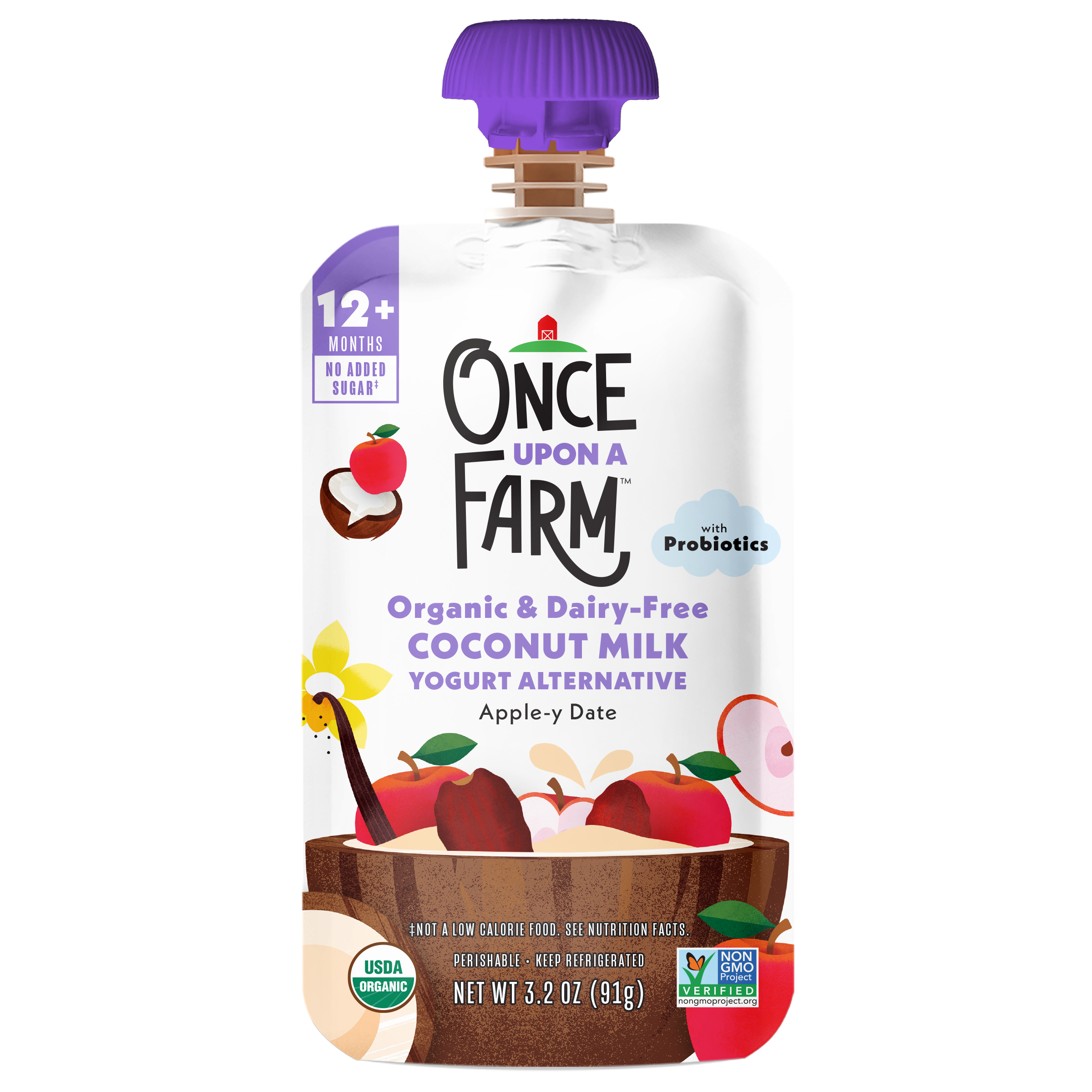 Apple-y Date Coconut Milk Yogurt Alternative front of packaging