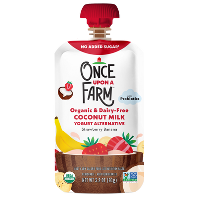 Strawberry Banana Coconut Milk Yogurt Alternative
