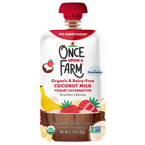 Strawberry Banana Coconut Milk Yogurt Alternative