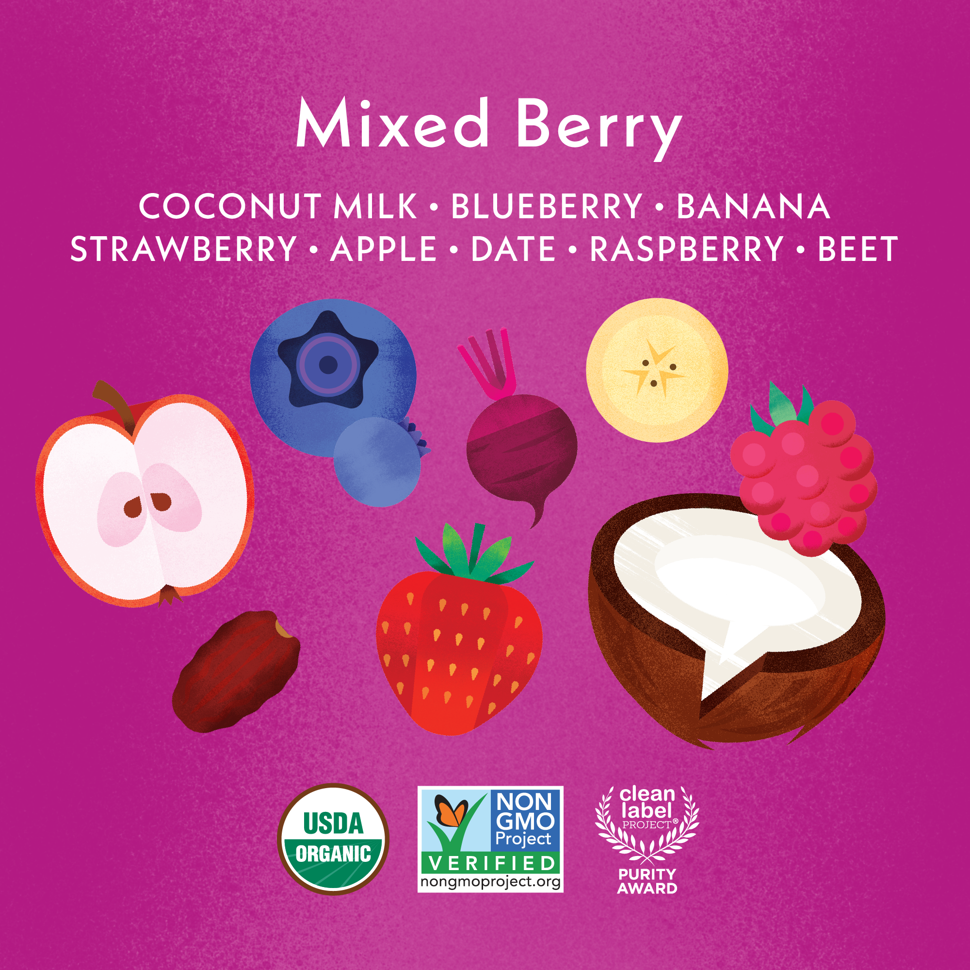 Mixed Berry Coconut Milk Yogurt Alternative
