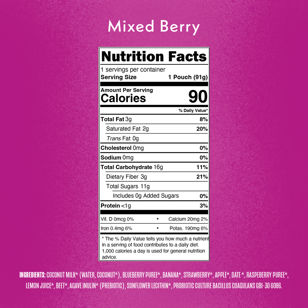 Mixed Berry Coconut Milk Yogurt Alternative