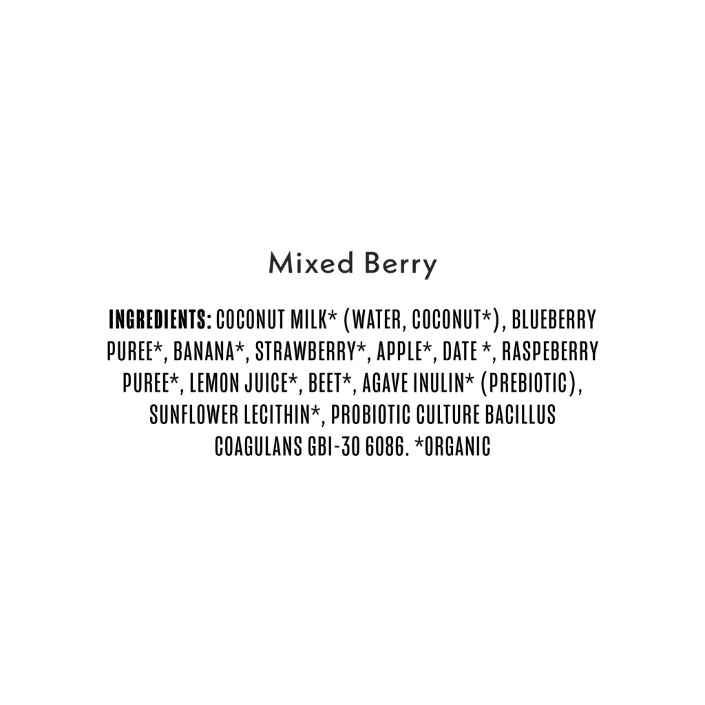 Mixed Berry Coconut Milk Yogurt Alternative
