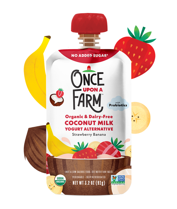 Strawberry Banana Coconut Milk Yogurt Alternative