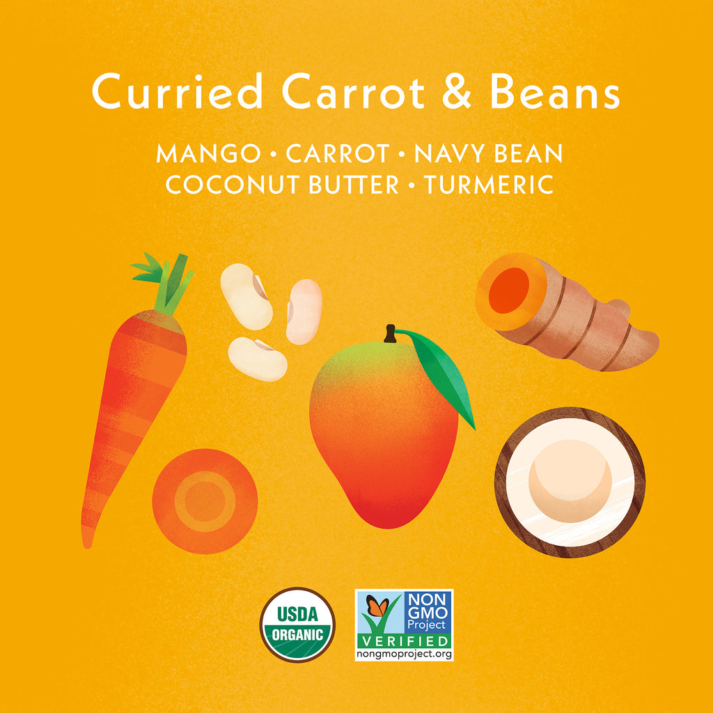 Curried Carrots and Beans Featured Ingredients: Mango, Carrot, Navy Bean, Coconut Butter, Turmeric