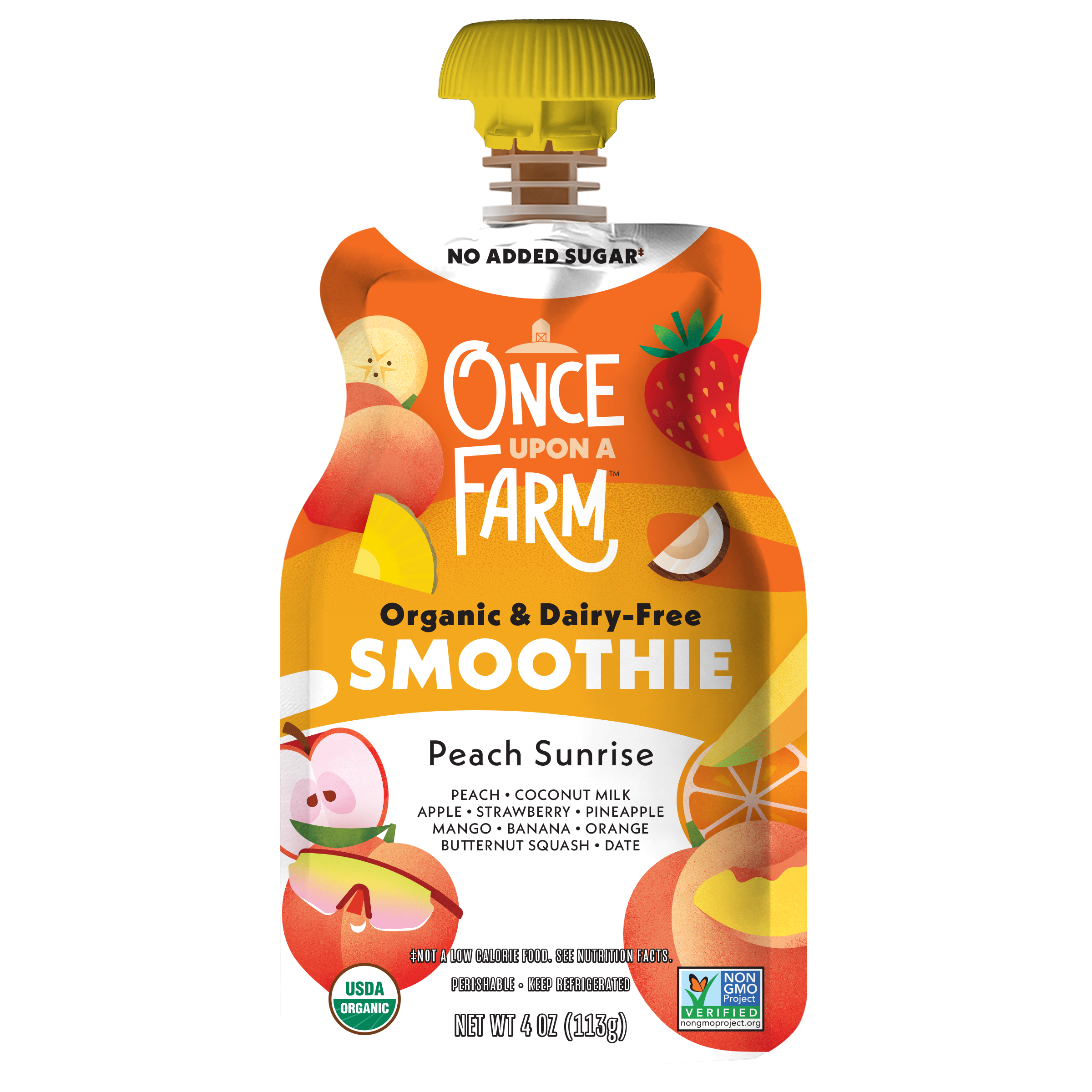 Peach Sunrise Dairy-Free Smoothie front of packaging