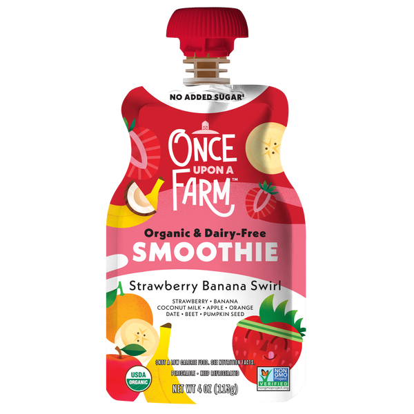Strawberry Banana Swirl Dairy-Free Smoothie
