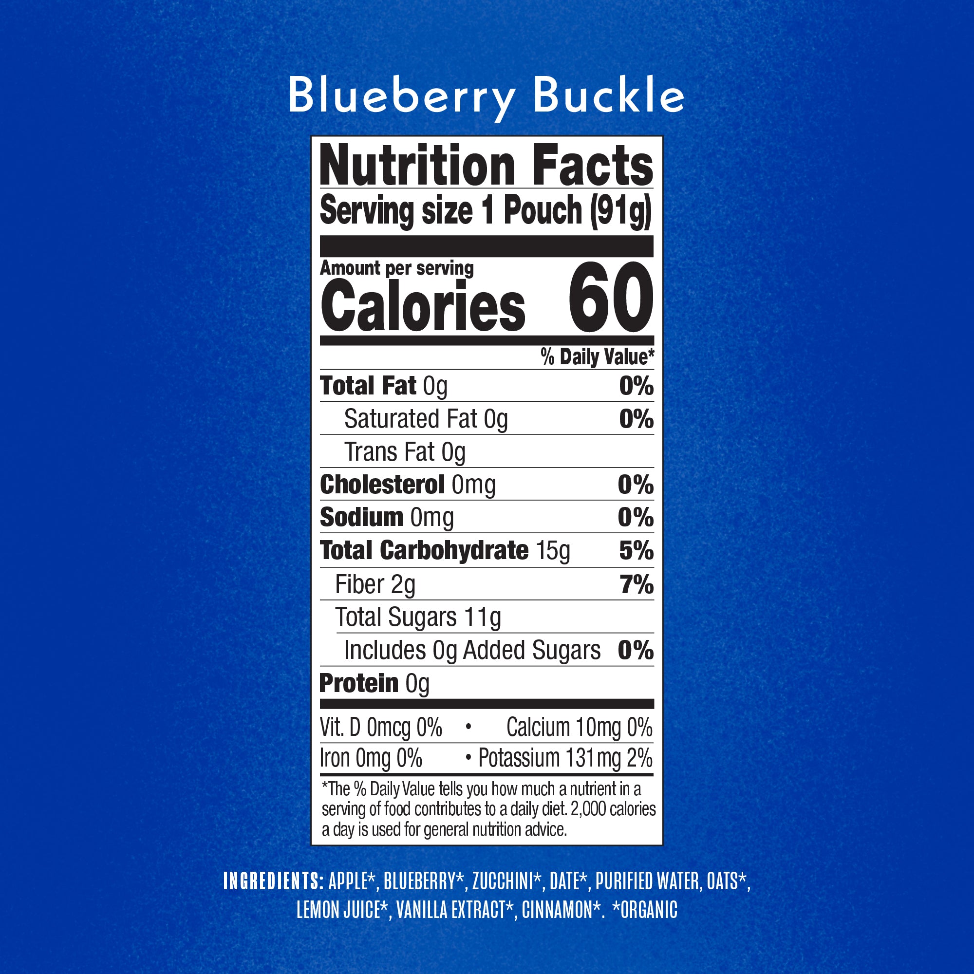 Blueberry Buckle Nutrition Facts