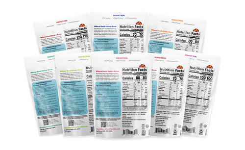 Frozen Meal Flavor Favorites Back of Packaging