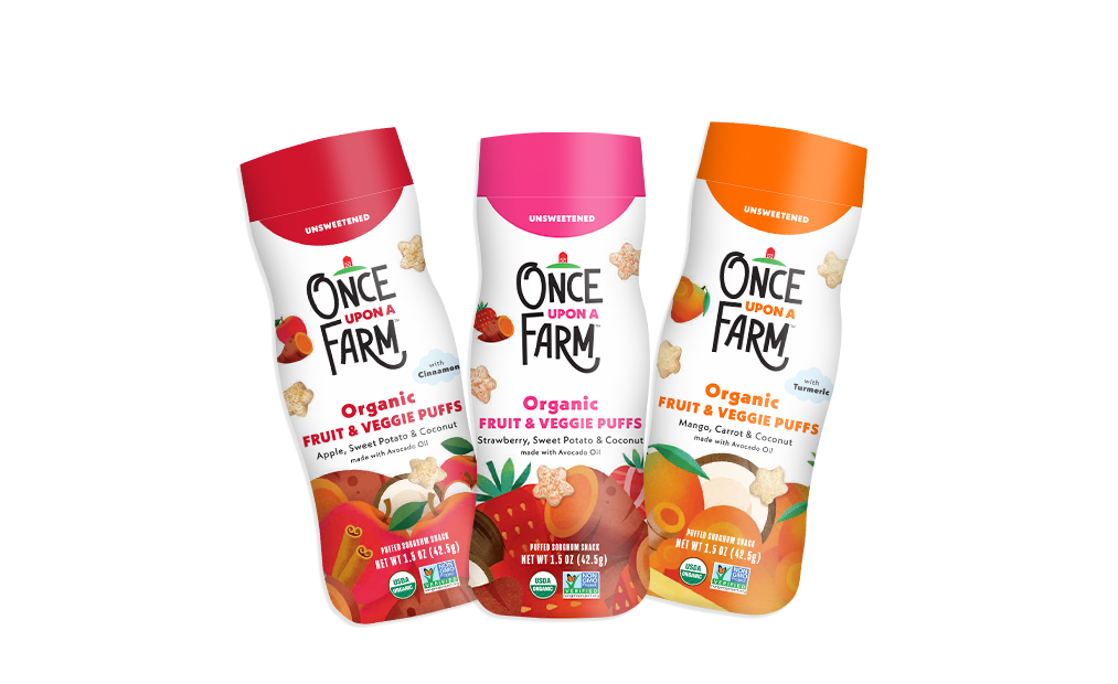 Fruit & Veggie Puff Variety Pack Front of Packaging