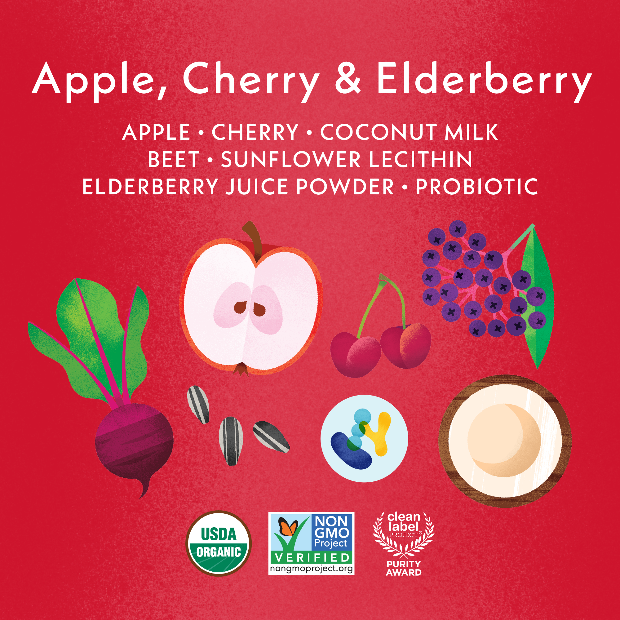 Apple, Cherry & Elderberry Immune-Boosting Smoothie – Once Upon a Farm