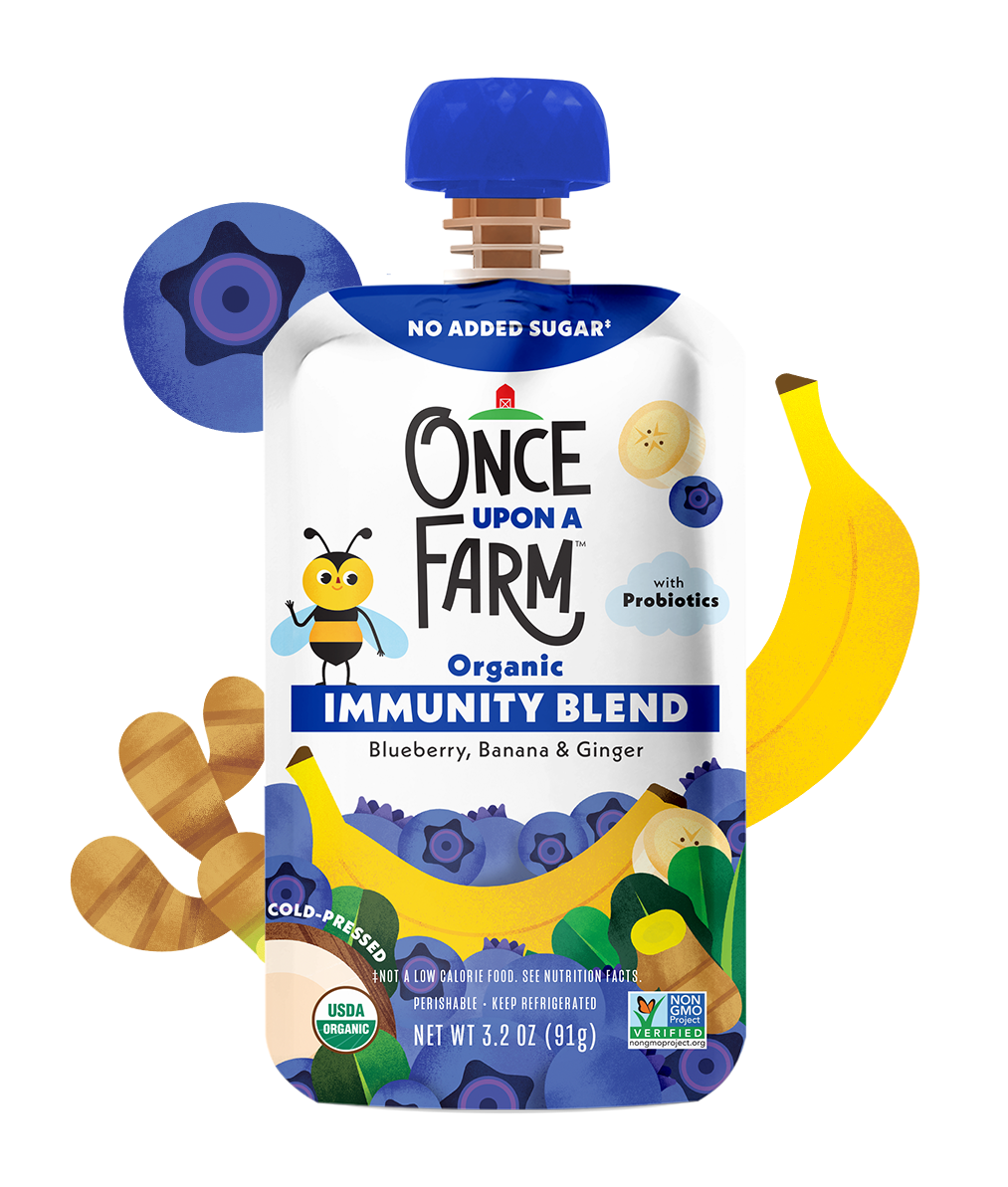 Blueberry, Banana & Ginger Immunity Blend – Once Upon a Farm