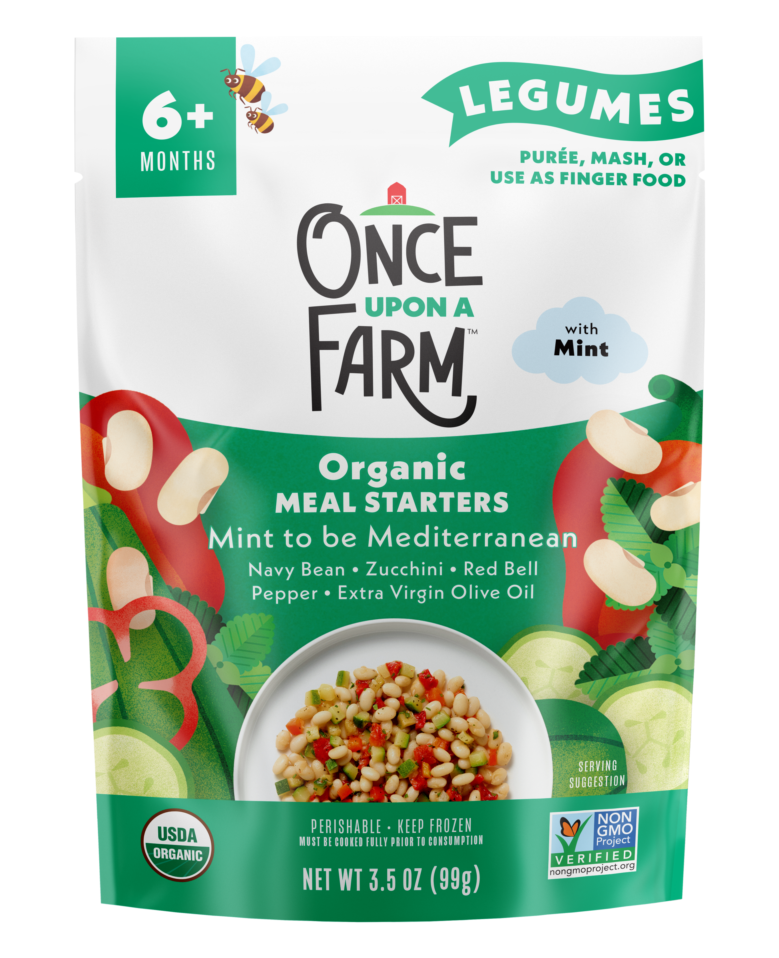 Mint to be Mediterranean frozen meal front of packaging