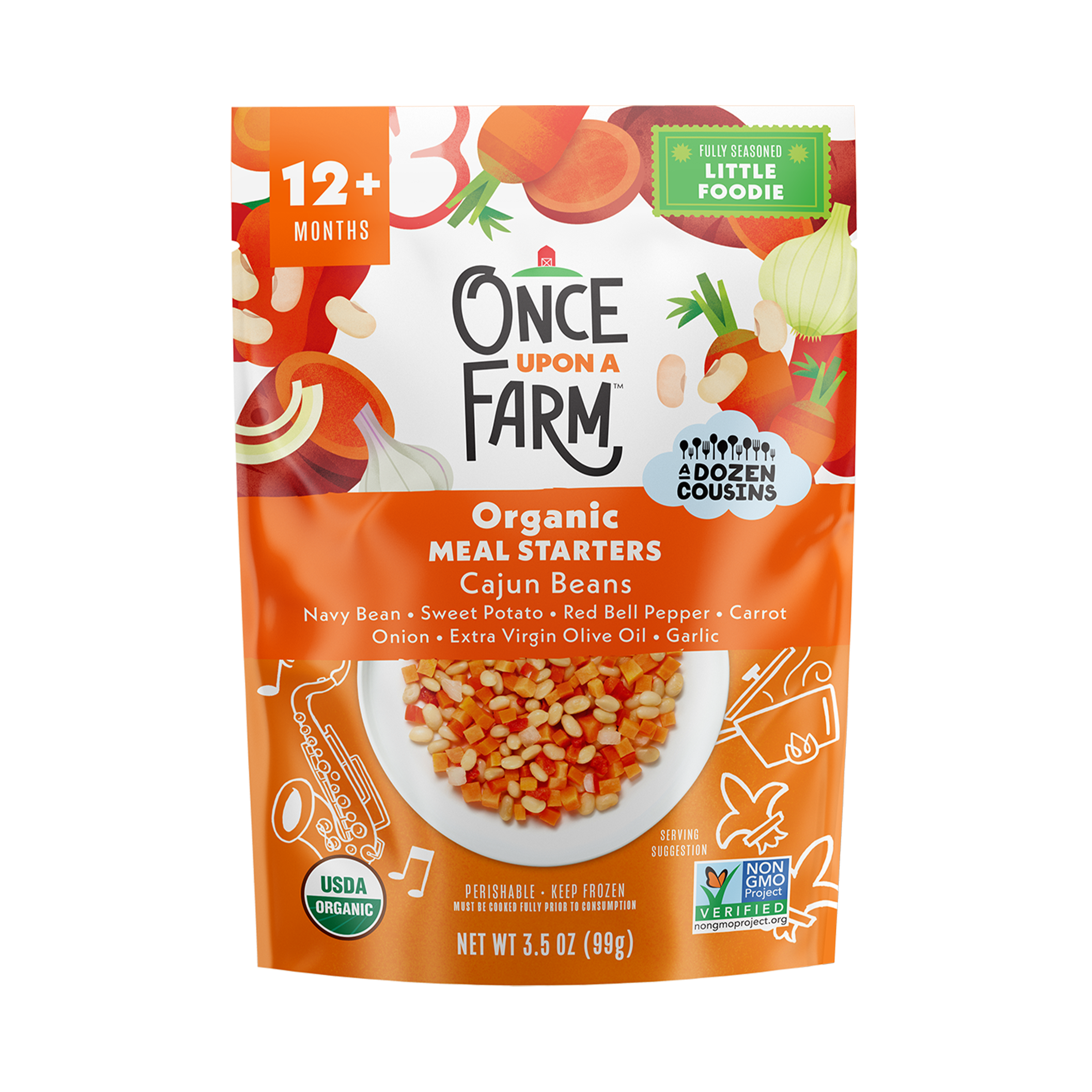 Cajun Beans Frozen Meal Front of Packaging