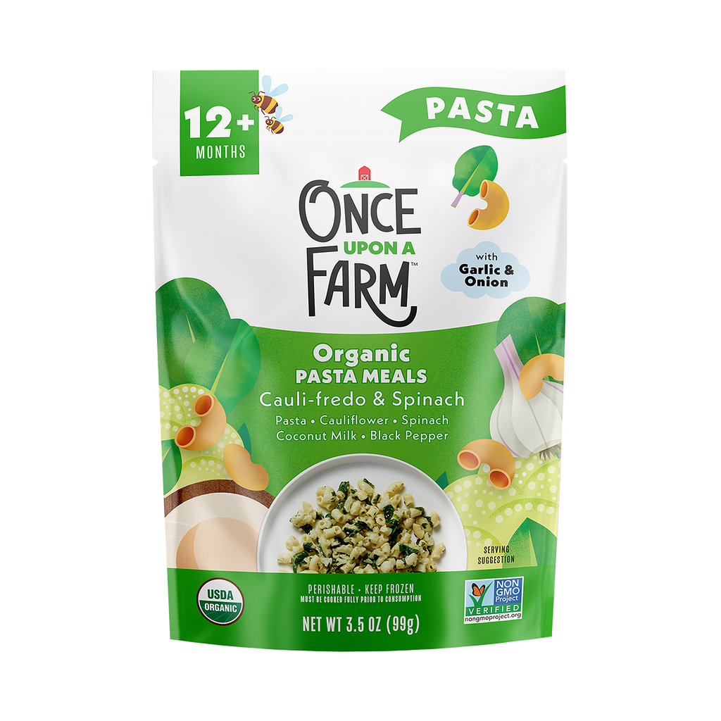 Organic Pasta Meals Cauli-fredo & Spinach front of packaging