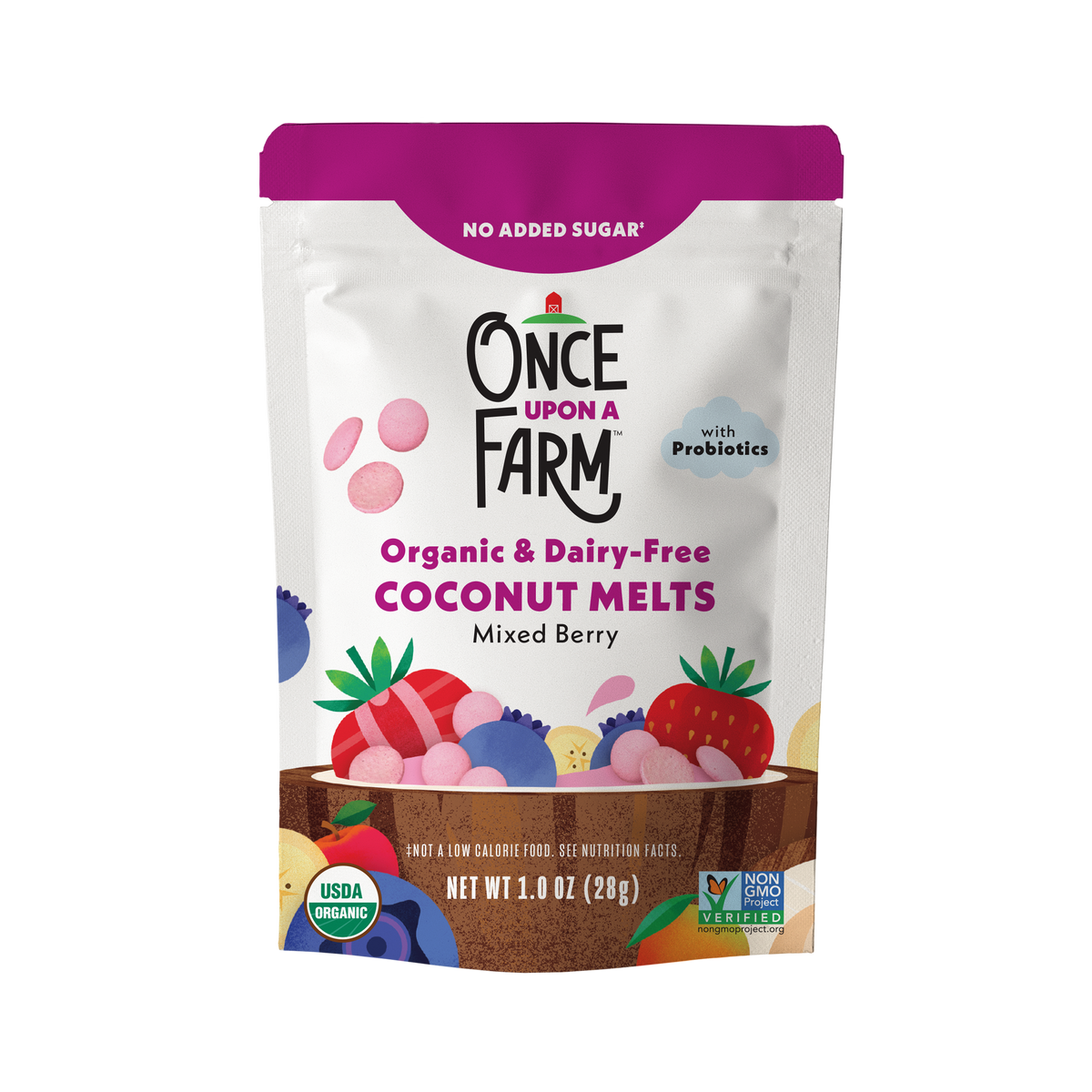 摘果桃12kg（1kg4〜6） Mixed Berry Coconut Melts, 8ct – Once Upon a Farm