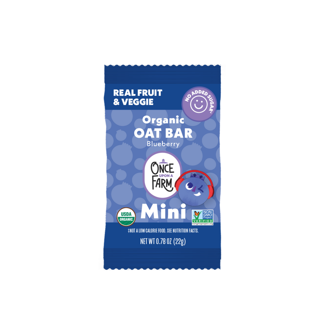 Mini Blueberry Refrigerated Oat Bar front of packaging