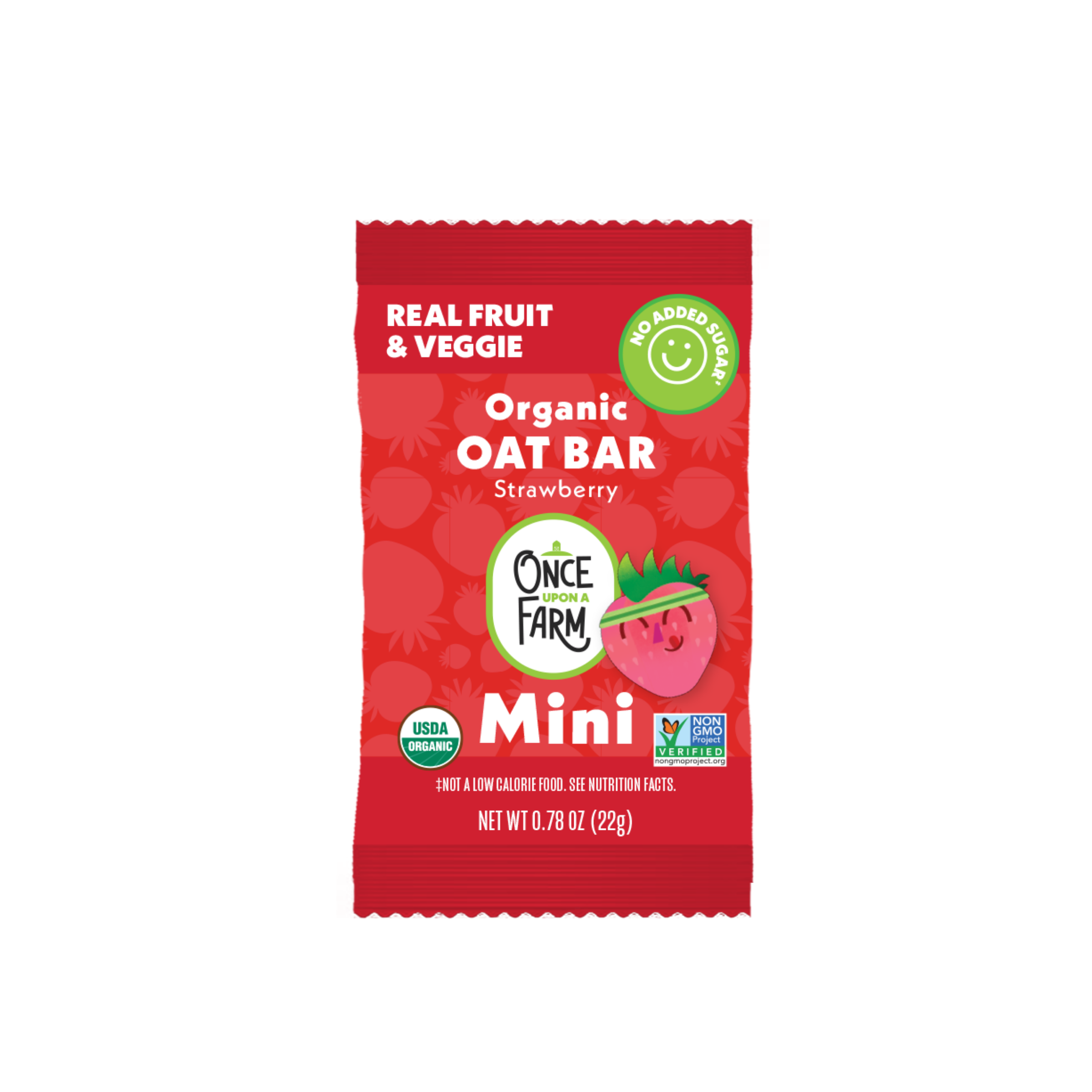 Mini Strawberry Refrigerated Oat Bar front of packaging