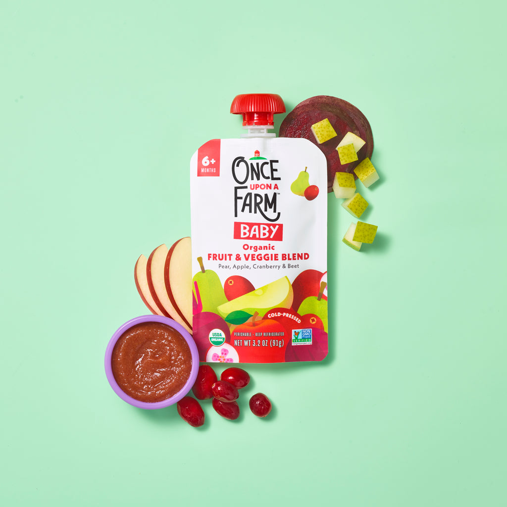Pear, Apple, Cranberry & Beet real ingredients