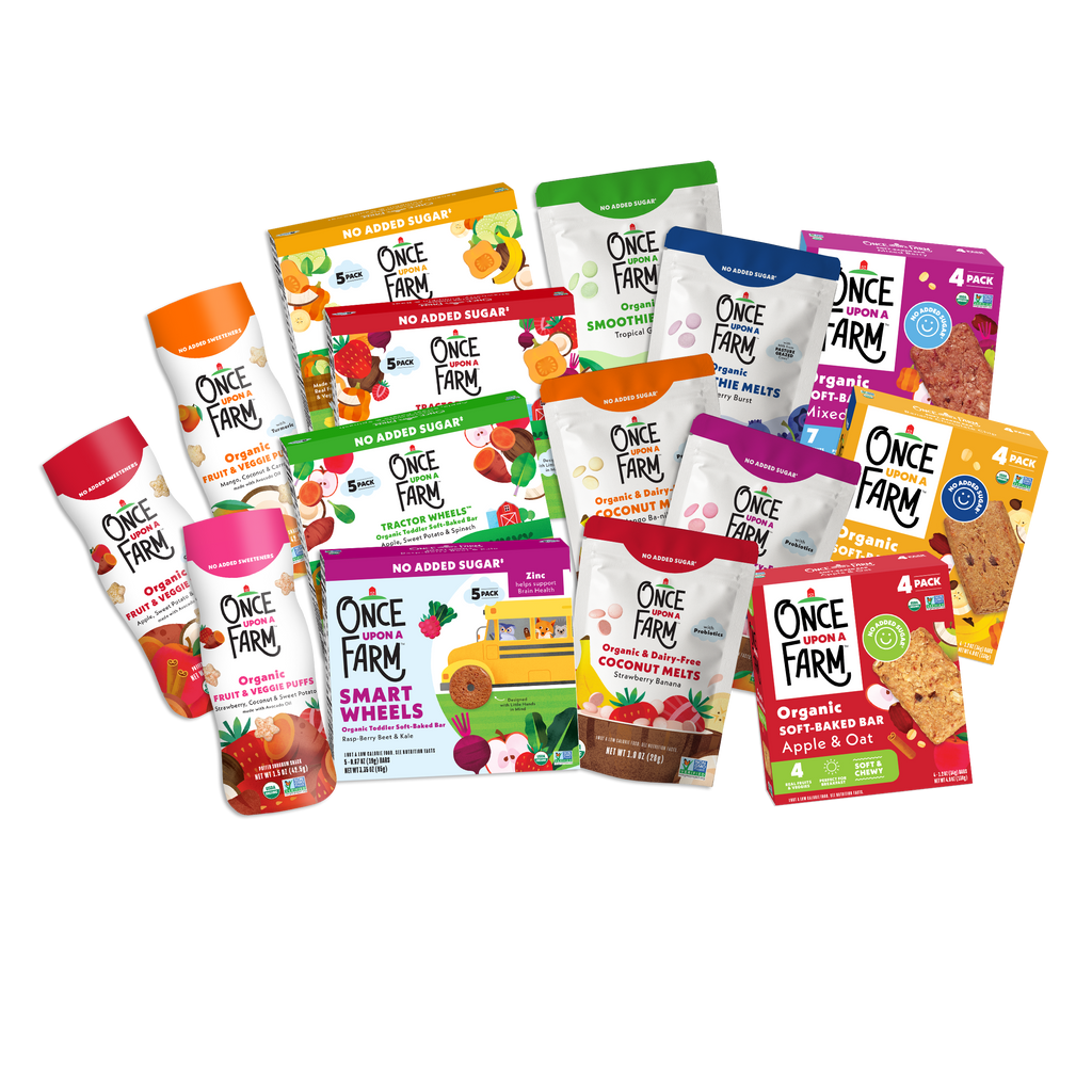 Pantry Snack Sampler -  Puffs, Coconut Melts, Tractor Wheels, Smart Wheels, Smoothie Melts, Made with Real Fruit & Veggies, No Added Sugar, Non-GMO, 15 Count