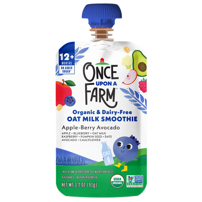 Apple-berry Avocado Oat Milk Smoothie