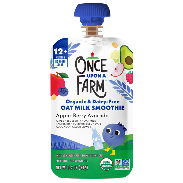 Apple-Berry Avocado Oat Milk Smoothie