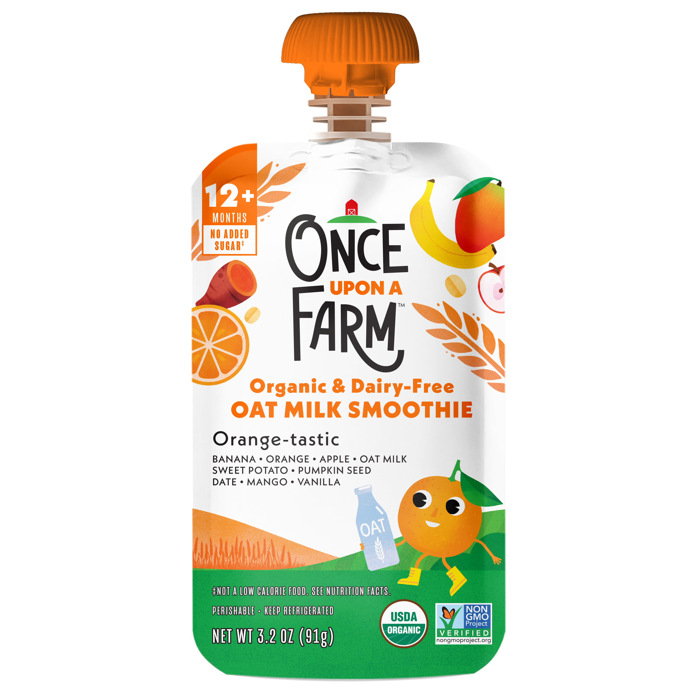 Orange-tastic Oat Milk Smoothie front of packaging