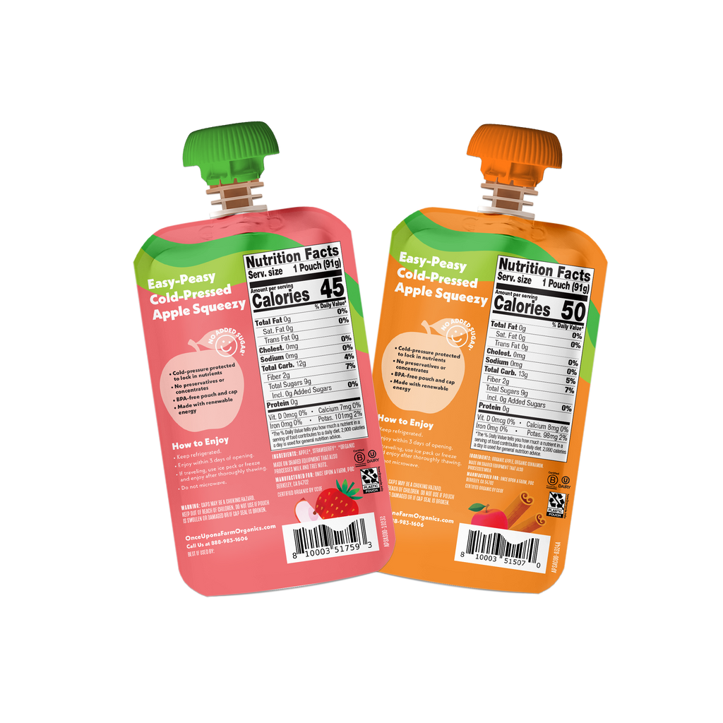 Mega Applesauce Pack Back of Packaging